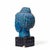 Mid 20th Century Aldo Londi for Bitossi Mid Century Blue Buddha Bust For Sale - Image 5 of 9