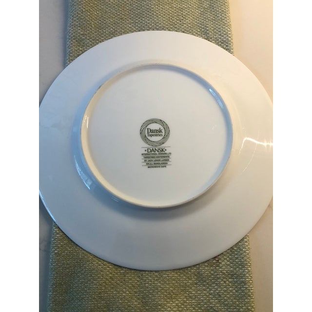 1990s Dansk Tapestries Winter White Dinner Plates Set of 9 Chairish