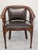 Wood Interwar Wooden Office Chair in Natural Leather, 1890s For Sale - Image 7 of 15