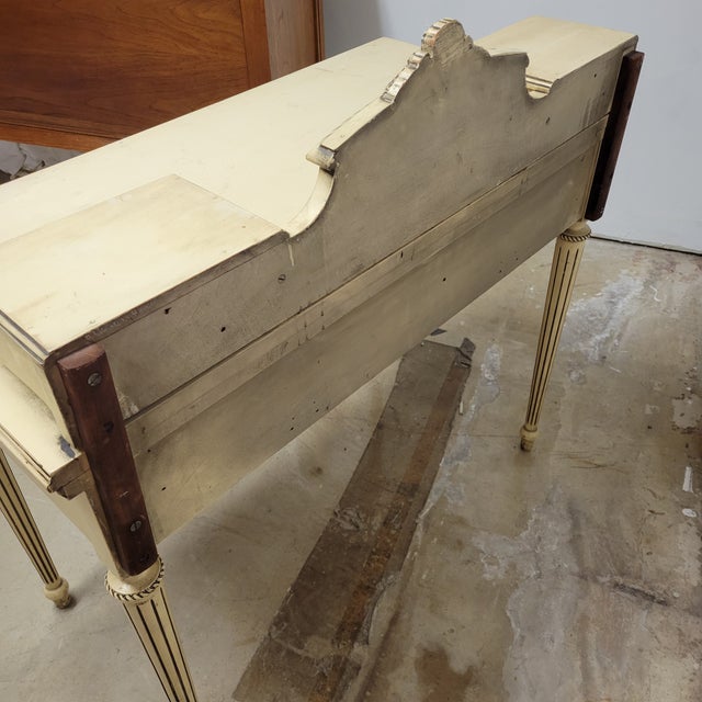 1920s 1920s French Louis XVI Style Painted Desk or Dressing Table For Sale - Image 5 of 7