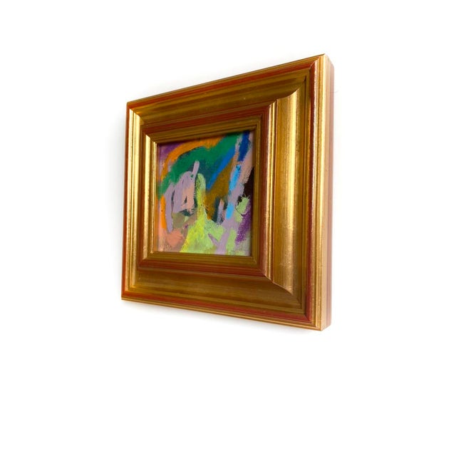 Abstract "Firecracker" 2026 Framed Mini Painting by Jessalin Beutler For Sale - Image 3 of 3