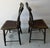 19th Century Pair of 19th Century Wooden Plank Seat Chairs With Original Stencil Work For Sale - Image 5 of 12