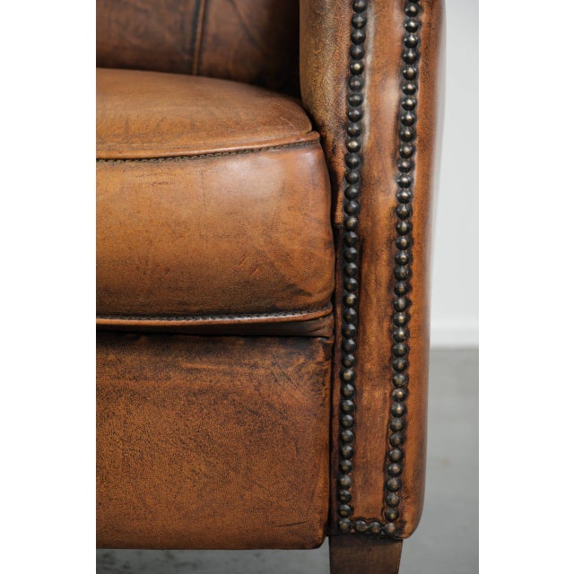 Club Chair in Sheepskin Leather For Sale - Image 12 of 14