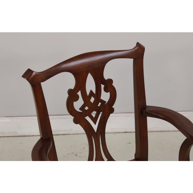 Set of 6 Henkel Harris Mahogany Dining Chairs For Sale In Philadelphia - Image 6 of 18