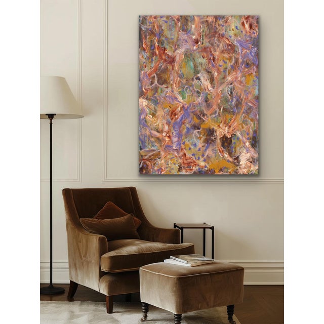 Dawn Goes Down to Day Original Abstract Painting by Lisa Finlayson For Sale - Image 11 of 11