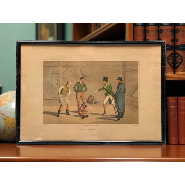 Wood Henry Alken (1785-1851), "Cock Fighting" Plates I & Ii, Published 1820 For Sale - Image 7 of 14