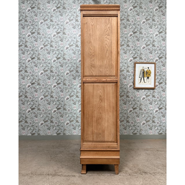 Art Deco Oak Wardrobe, 1940s For Sale - Image 18 of 18