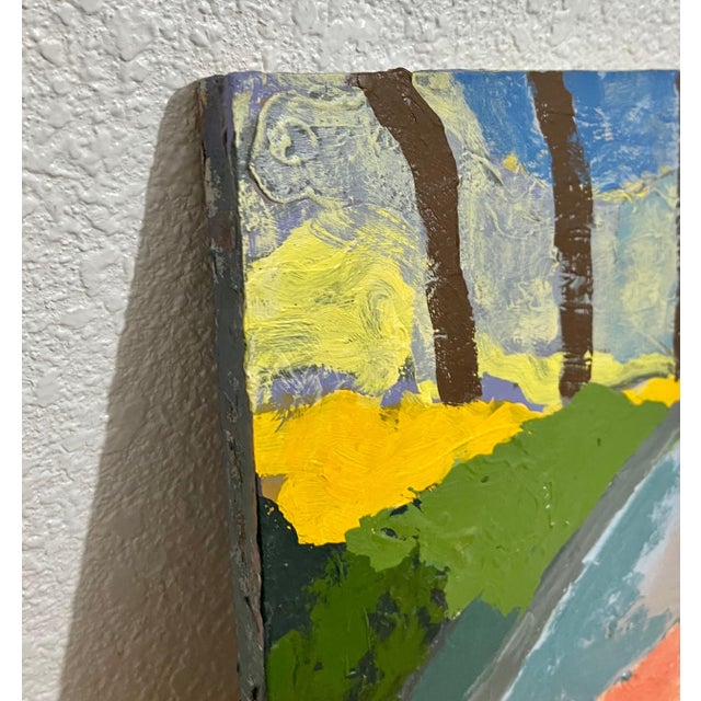 Edward Avedisian, Mod Abstract Expressionist Modernist Oil Painting Edward Avedisian Color Forms For Sale - Image 4 of 8