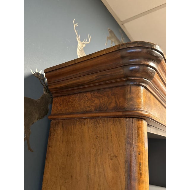 Antique Walnut Open Bookcase For Sale - Image 6 of 15