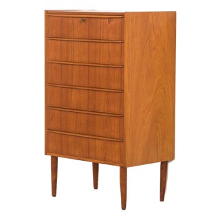 Danish Teak Chest of Drawers, 1960s For Sale