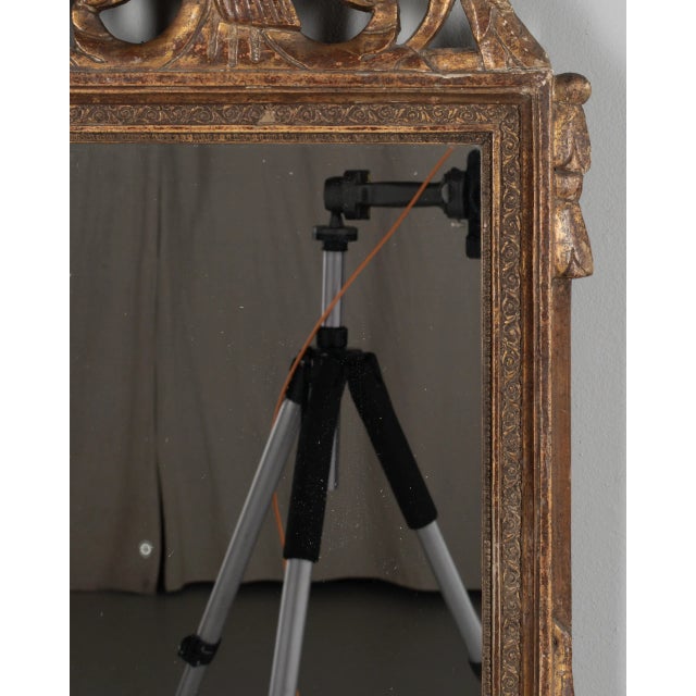 Early 19th Century 19th Century French Louis XVI Giltwood Mirror For Sale - Image 5 of 8