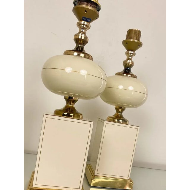 1970s Model Jenning Table Lamps from Maison Le Dauphin, France, 1970s, Set of 2 For Sale - Image 5 of 10