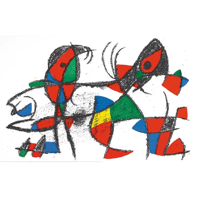 Contemporary 1975 Joan Miro Original Lithograph V2-10d Mourlot For Sale - Image 3 of 3