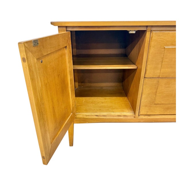 Brown Mid-Century Modern Heywood Wakefield Sideboard For Sale - Image 8 of 11