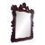 Vintage Rococo Style Mirror, Mahogany Frame Mirror For Sale