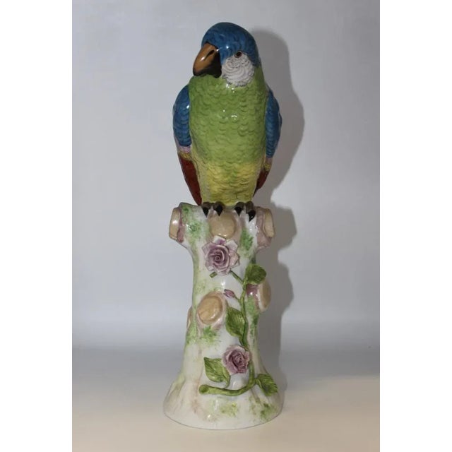 Porcelain Parrot in the style of Meissen, 20th Century For Sale - Image 11 of 12