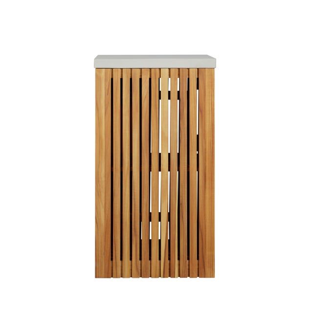 Brown Eclipse Outdoor Solid Teak Wood Cabinet For Sale - Image 8 of 11
