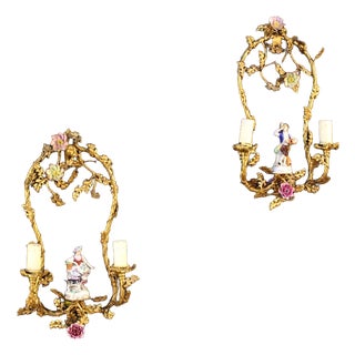20th Century German Wall Lamps, 1920s, Set of 2 For Sale