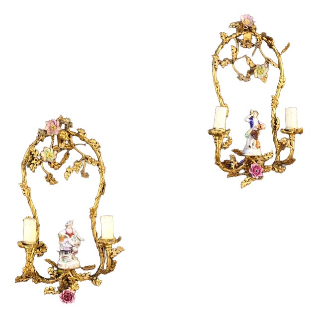20th Century German Wall Lamps, 1920s, Set of 2 For Sale