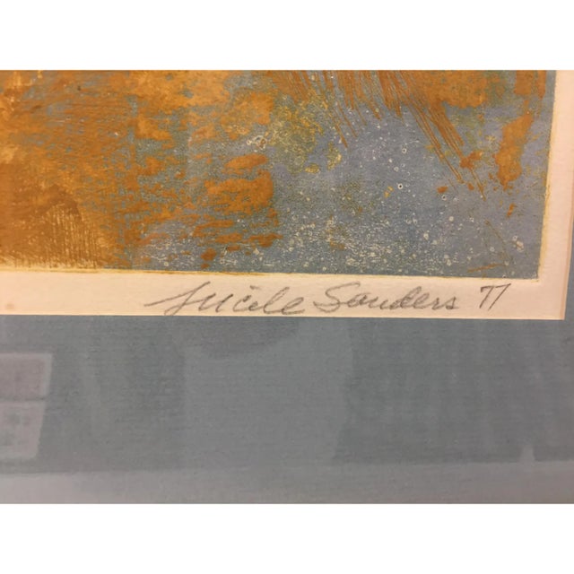 Mid-Century Modern Late 20th Century "The Space Around Us" Abstract Print, Framed For Sale - Image 3 of 7