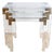 Methacrylate Nesting Tables, 1980s, Set of 3 For Sale