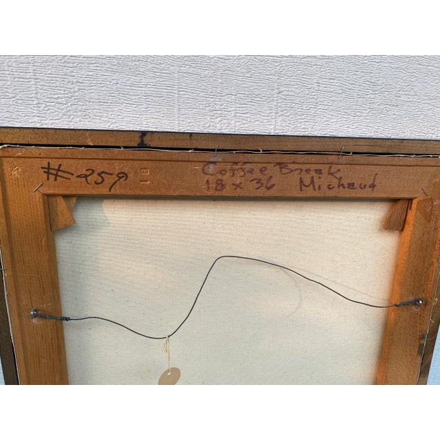 Expressionism Framed Oil on Canvas of Woman by George Michaud For Sale - Image 3 of 13