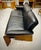 Mid-Century Modern 1990s Ekornes Authentic Black Leather Norwegian "Pegasus" Couch With Walnut Frame/Legs For Sale - Image 3 of 7