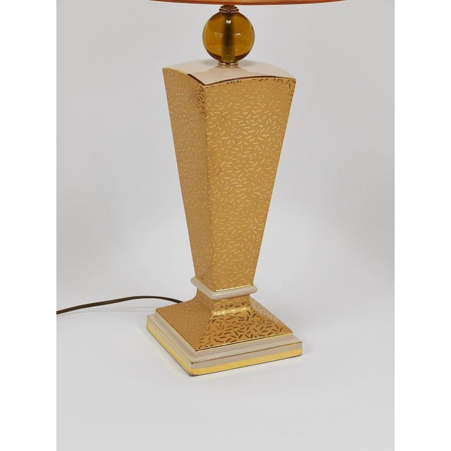 Vintage Porcelain Table Lamp, Italy, 1980s For Sale - Image 14 of 18