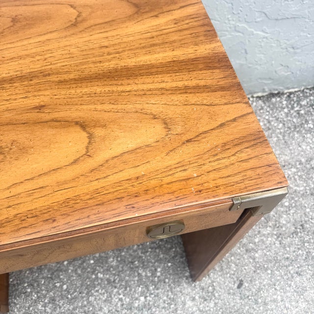 Vintage Huntley Campaign Desk by Thomasville For Sale In West Palm - Image 6 of 11
