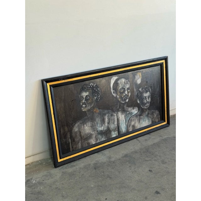 Vintage Figurative Painting by Cynthia White 1969 For Sale - Image 4 of 12