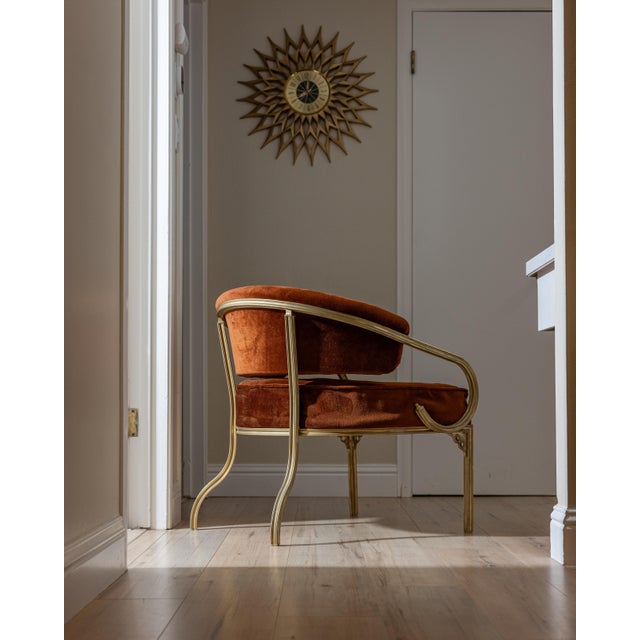 Mid-Century John Van Koert Troy Sunshade Cymbal Gold Aluminum Lounge Armchair, Attributed For Sale - Image 12 of 17