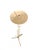 1950s Vintage 1950s Mid Century Ivory Metal Floor Candleholder For Sale - Image 5 of 5