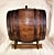 1920s Tabletop Oak Rum Barrel on Stand For Sale - Image 4 of 9