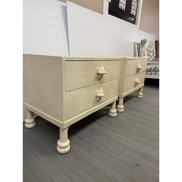 Post Modern Off-White Nightstands, Pair For Sale - Image 11 of 12
