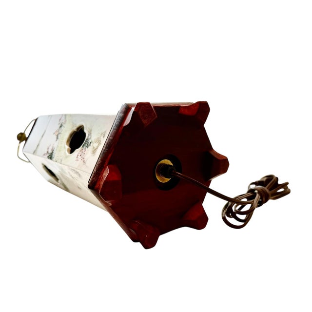 19th Century Chinese Hat Holder as a Lamp For Sale - Image 12 of 12