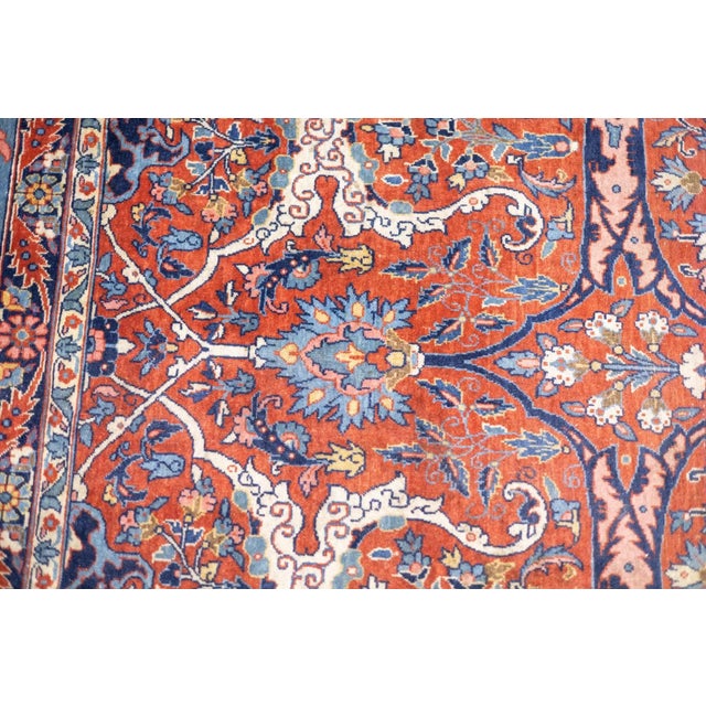 Fine Antique Persian Tehran Rug 8'8'' X 11'10'' For Sale - Image 12 of 12