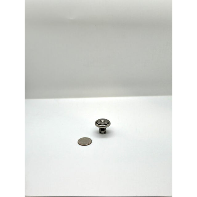 Traditional Henredon Small Knob Pewter Finish For Sale - Image 3 of 3