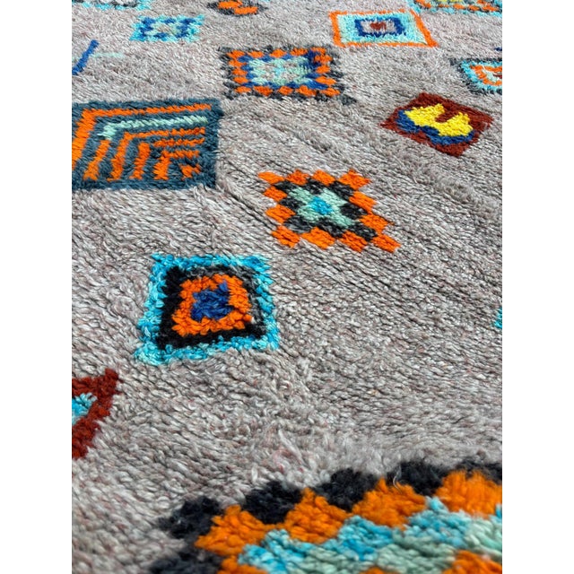 Textile Colorful Moroccan Berber Rug For Sale - Image 7 of 10