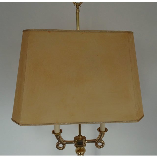 Gilded Brass Floor Lamp in the style of Gio Ponto, 1970s For Sale - Image 18 of 18