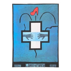 1994 Ofelia Rodriguez Care Screen Print Poster