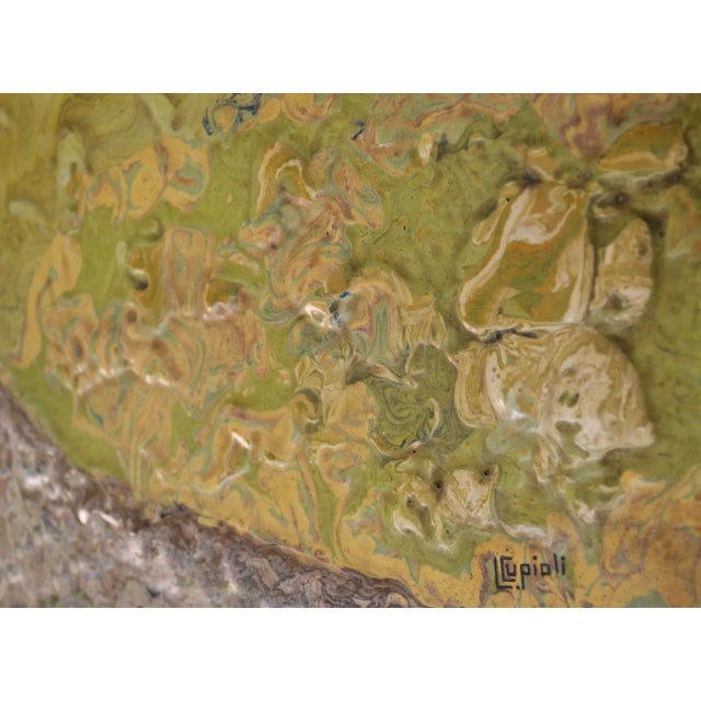 Italian Relief Scagliola Wood Wall Panel by Cupioli For Sale - Image 4 of 5