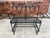 Late 20th Century Wrought Iron Glider Bench & Cantilever Chair - Set of 2 For Sale - Image 5 of 12