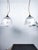 Metal Large Holophane and Opaline Glass Pendant Lights, 1970s For Sale - Image 7 of 7