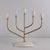 Mid-Century Candlestick Five-Flame in Brass and Porcelain by Helmut Krüger, Berlin, 1950s For Sale - Image 6 of 6