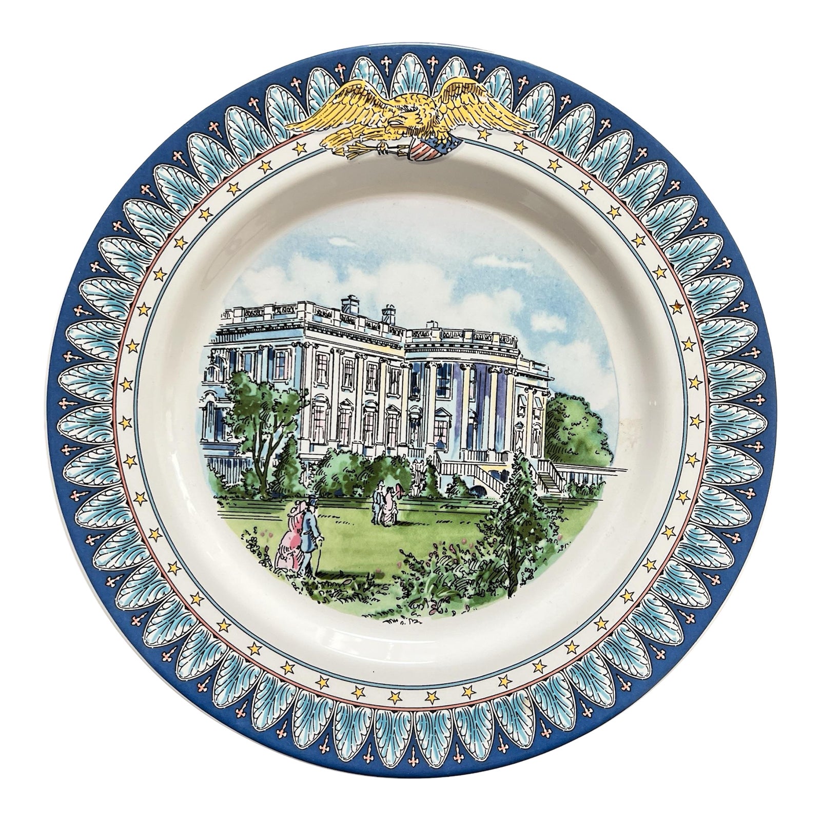 Tiffany & Co. Whitehouse Bicentennial Plate Made in Portugal, 1992