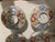 Antique Colored-Imari Rice/Soup Bowls With Lids - Rare Collection of Set of 12 For Sale - Image 6 of 18