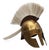 Greek Spartan Corinthian Brass Helmet,1970s For Sale