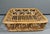 Mid-Century Modern Vintage Handwoven Rattan & Bamboo Swirl Tray, Mid-Century Modern Style For Sale - Image 3 of 6