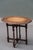 Brown Antique Carved Tiger Oak Folding Tea Coffee Table Barley Twist End of XIXth Century For Sale - Image 8 of 13