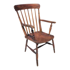 19Thc High Back Windsor Arm Chair